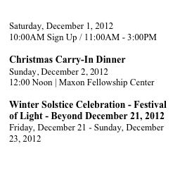 2016 Events (Events Subject to Change)